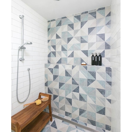 Apollo Tile Sample, Taco Melange Blu 6.5"X6.5" Porcelain Floor&Wall Tile 5.87Sq.Ft. APLEC96 Sample